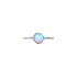 Rainbow White | .925 Sterling Silver | Mermaid Glass Ring
